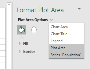 Screenshot of selected series format options